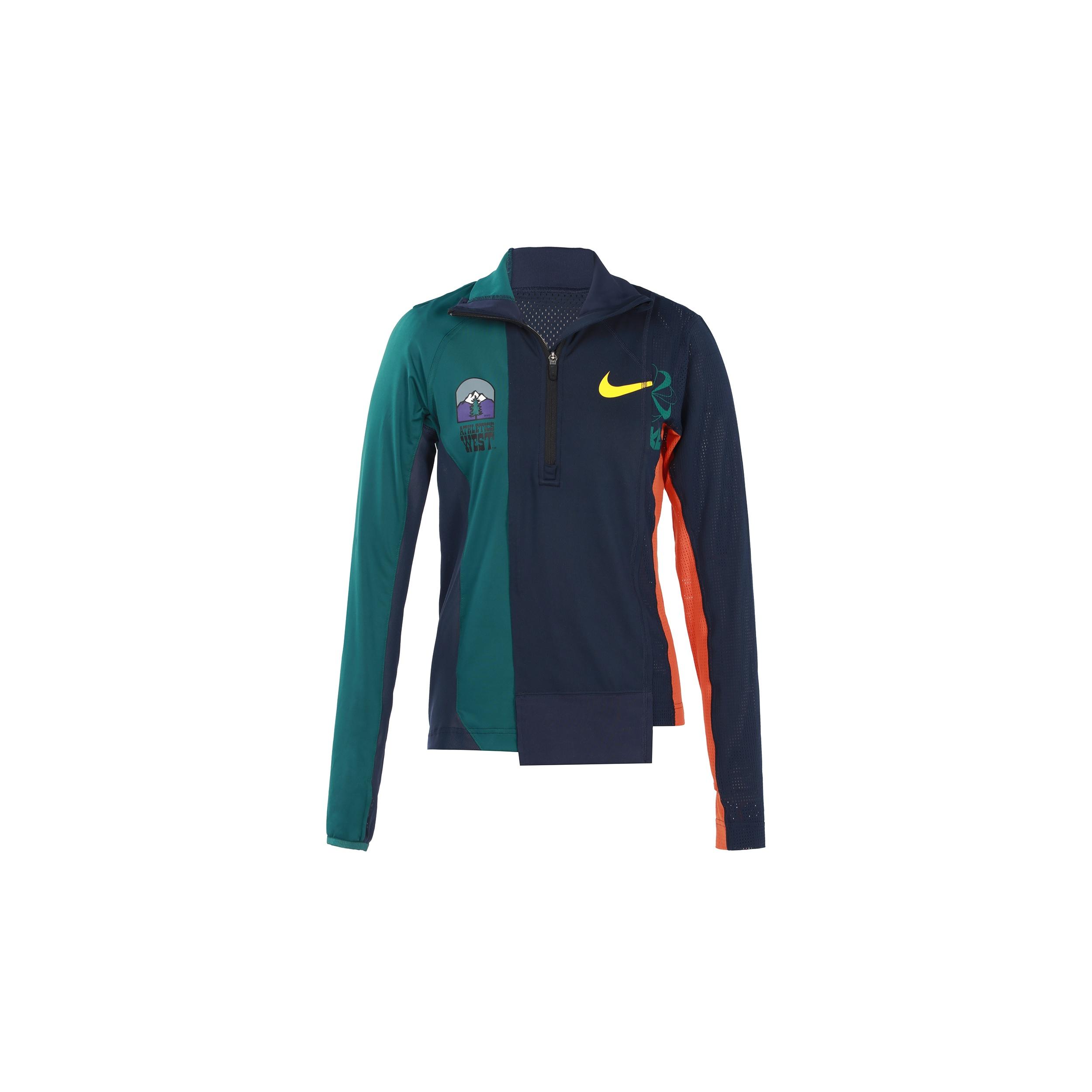 (WMNS) Nike x sacai Half Zip Running Jacket  Obsidian Deep Royal Blue  Women s CD6308-451 XS