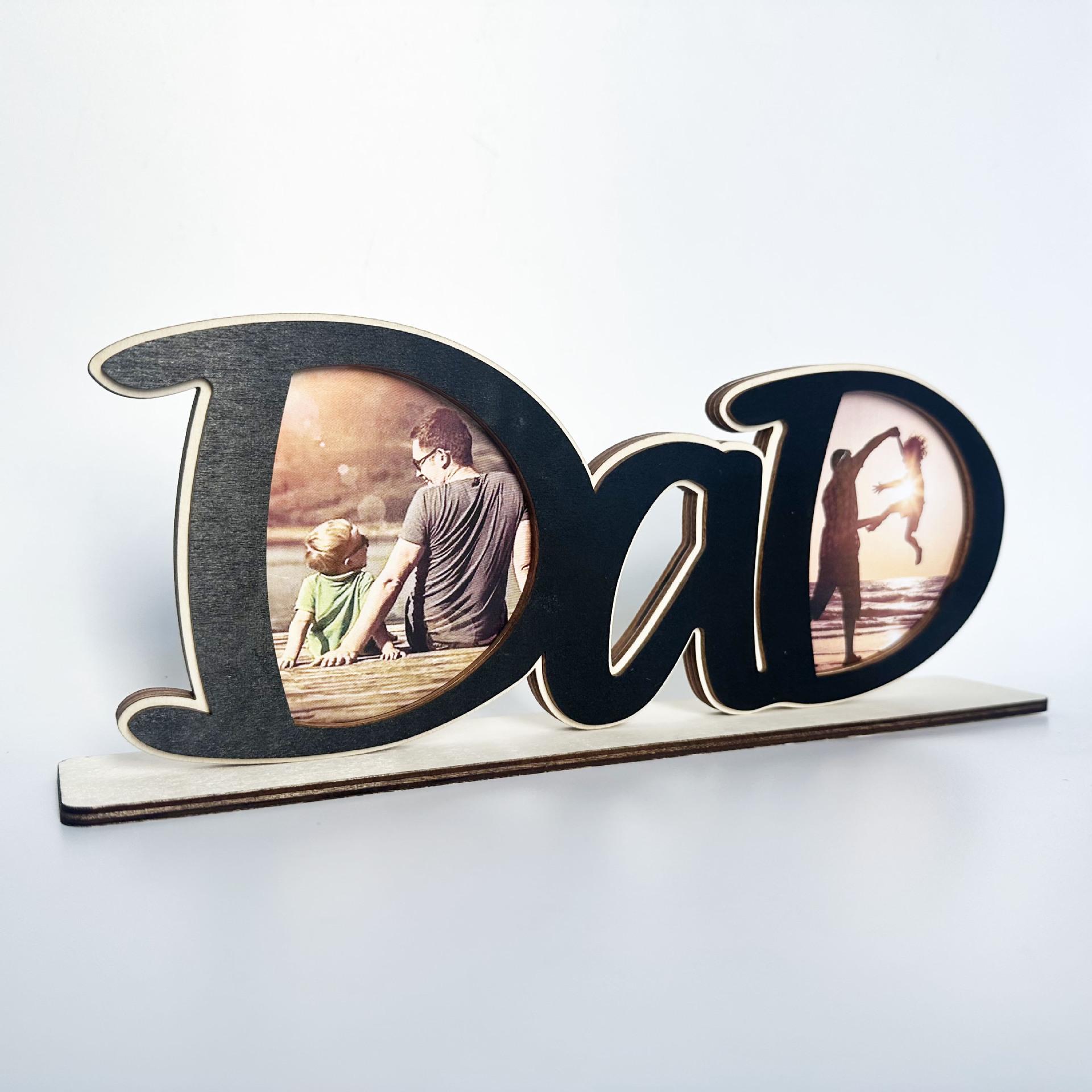 

Creative Wooden Desktop Decorative Dad Photo Frame Father s Day Gift PaPa Picture Frame S