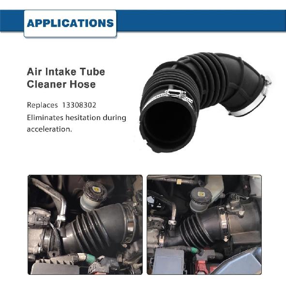 Air Intake Hose Compatible with 2011-2016 Chevy Cruze LS, 2011-2015 Cruze LT, 2011-2012 Cruze Base 1.8L - Intake Filter Tube Replaces # 13308302- Air