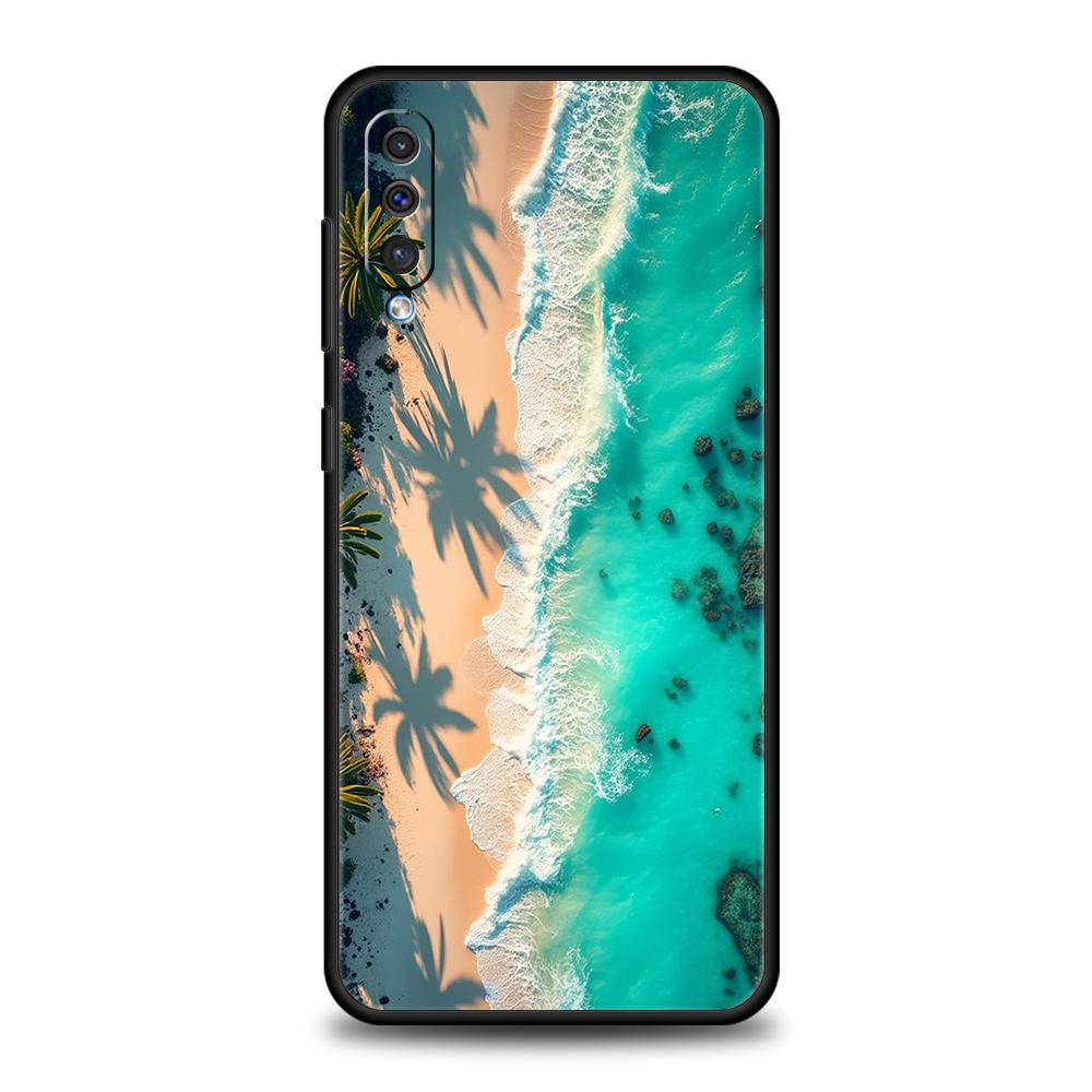 Blue Sea Ocean Waves Phone Case For Samsung A56 A36 A26 A24 A16 A14 A12 A32 A50 A70 A20E A22 A40 A34 A54 A42 A52 5G A06 Cover