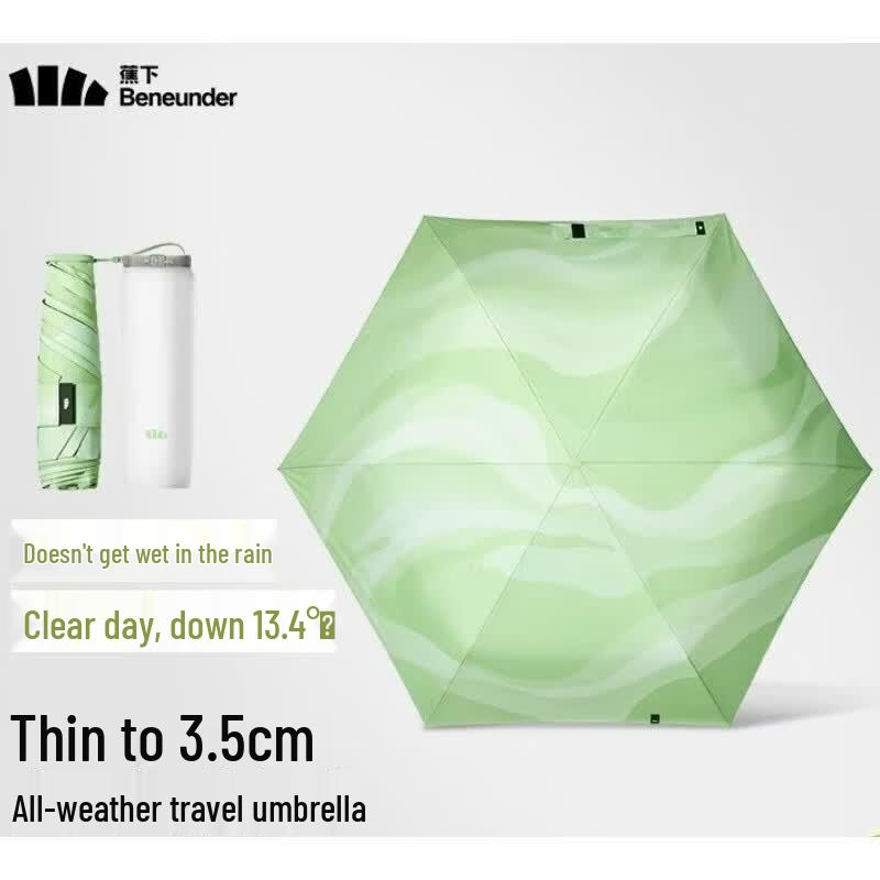 Beneunder UV Protection Portable Tri-fold Umbrella