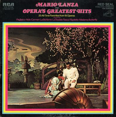 LP Record MARIO LANZA - Mario Lanza Sings Opera's Greatest  VCS7073 RCA Red Seal 1971 US Classical Used