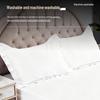 Five-Star Pure Cotton White Sateen Hotel Pillowcase