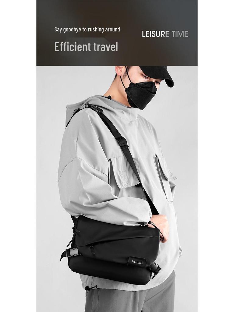 2023 Trendy Colorblock Men's Large Capacity Multifunctional Crossbody Shoulder Bag