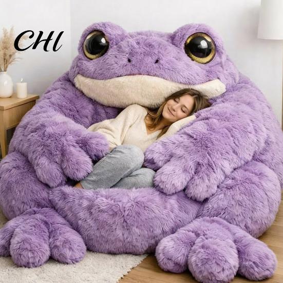 Sacco a Pelo per Clima Freddo Adulti Peluche Busta Gatto Rana Squalo Serpente Coniglio Sonnellino Leggero Casa Viaggio Uomini Donne Animale Tappetino per Sonnellino Dormire