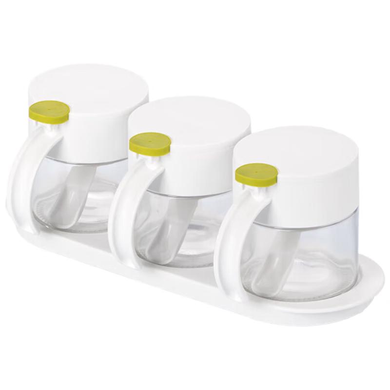 Camellia Dotted Glass Seasoning Jar Set