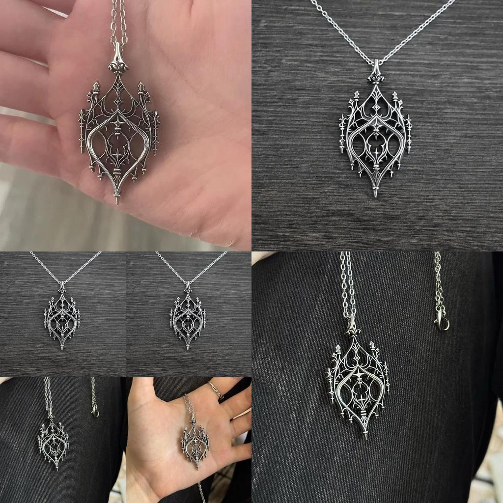 Retro Alloy Drop Pendant Necklace With Cross And Star Design For Unisex Fashion