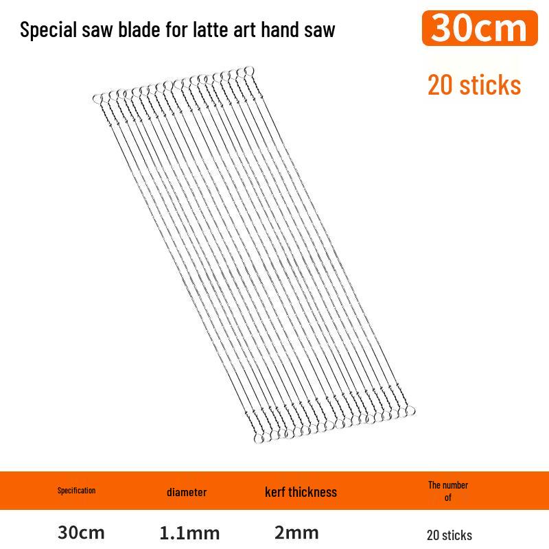 300mm Fine Tooth Steel Fret Saw Blade for DIY Woodworking & Small Curves