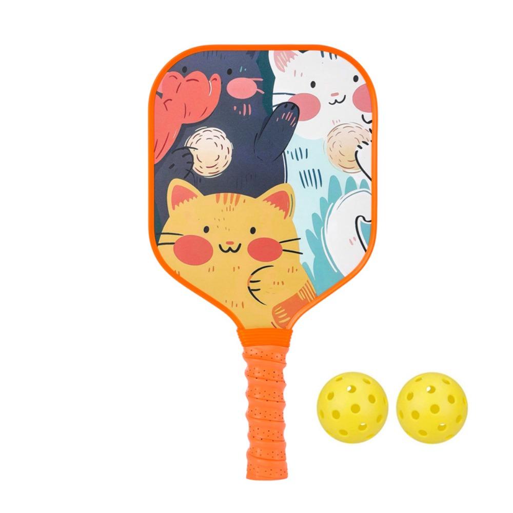 Mermaid Cat Pickleball Paddle Toys with 2 Pickleballs Kids Sports Paddle Toys  Gifts