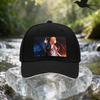 Anime Character Back View Starry Sky Sandwich Cap Unisex Easy Lightweight Adjustable Outdoor Sun Hat Ideal Gift for Travel Pa