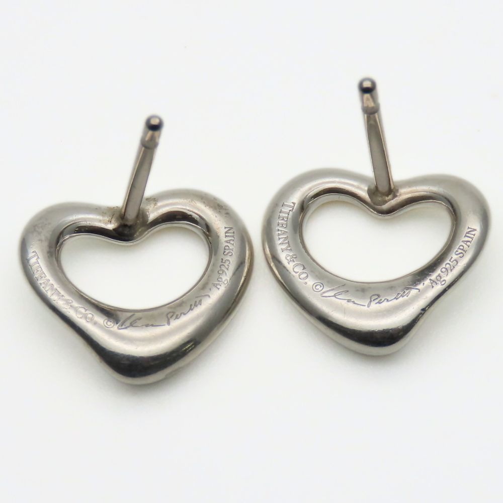 Used TIFFANY&Co. Pierce Open Heart Silver925 2.2g Silver El Saperetti