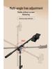 Floor-Standing Mobile Holder & Tripod with Fill Light for Live Streaming & Top-Down Shooting