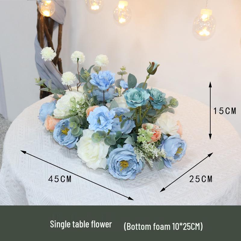 Pastorales Seidenblumenarrangement für Wohnzimmer oder Esstisch-Dekoration