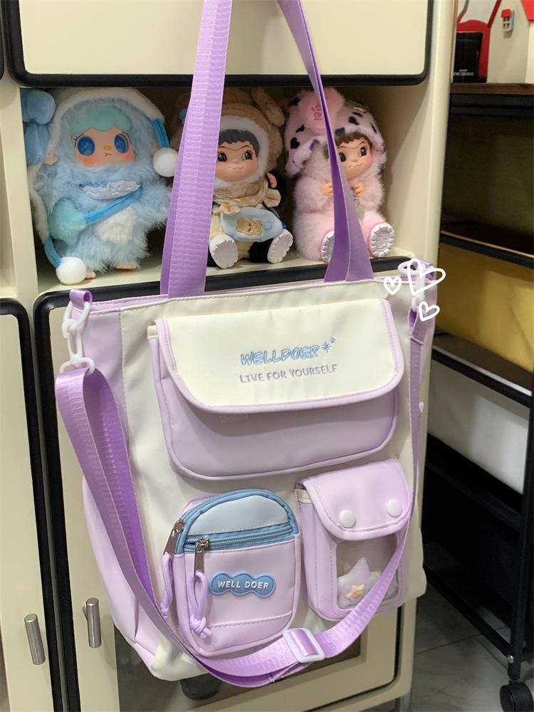 Schoolbag Large capacity schoolbag Girls primary school students High value Small fresh color matching backpack Junior high school students Versatile
