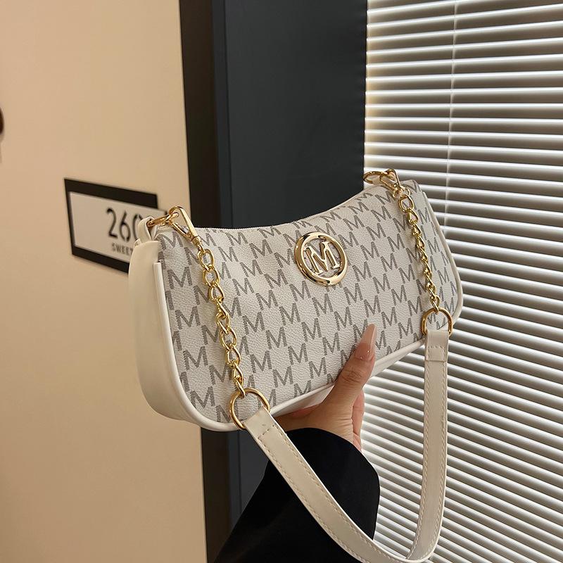 Fashion Retro Trend Printed Letter Women's Handbag High-end Texture Temperament Versatile Shoulder Armpit Bag