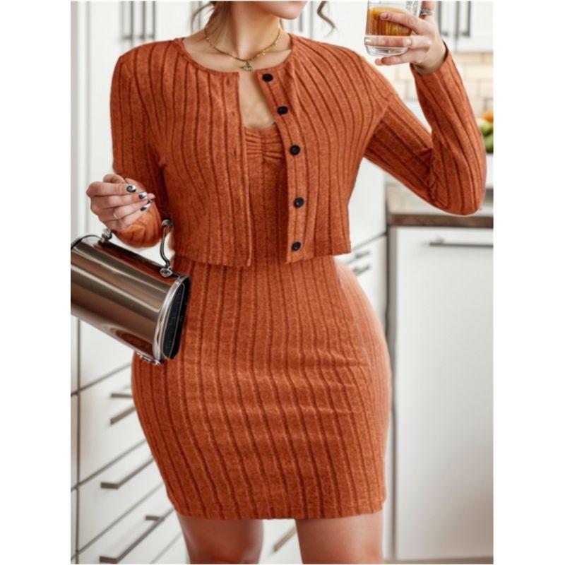 Fashion Cardigan Slim Fit Dress Sling