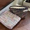 Luxury Woolen Women's Cosmetic Bag Retro Female Toiletries Storage Bags Casual Portable Girls Travel Clutch Makeup Case Handbags