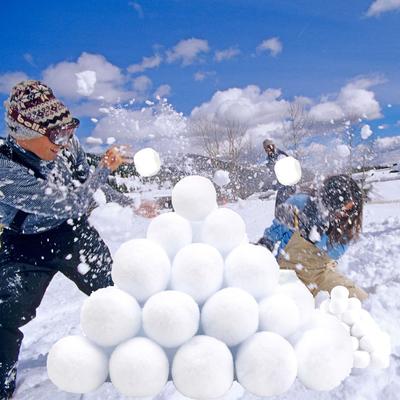 Paquet de 10 balles de combat de neige de 2,8 pouces, grande taille, vacances de Noël et d'hiver, jouets de fausse neige réalistes pour jeu de combat et de lancer de neige en intérieur et en extérieur