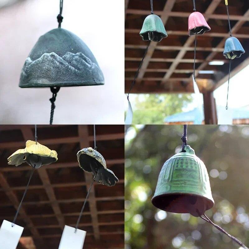 Styl japoński dzwonek wietrzny dekoracje Retro malownicze miejsca kwatera prywatna balkony zewnętrzny dziedziniec Camping dzwonki wietrzne wystrój pokoju