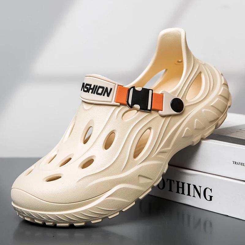 New Men's Outdoor SandalSport Slippers Beach Slides Breathable Clogs Men Casual Garden Shoes Non-slip Men Outdoor Hiking Sandal