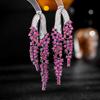 Retro Palace Attire Exaggerates Atmospheric Earrings Elegant Temperament, Dinner Dress Paired With Long Earrings