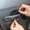 Car door handle sticker, protective foil, transparent, 9.5x8.5 cm - 4 pcs