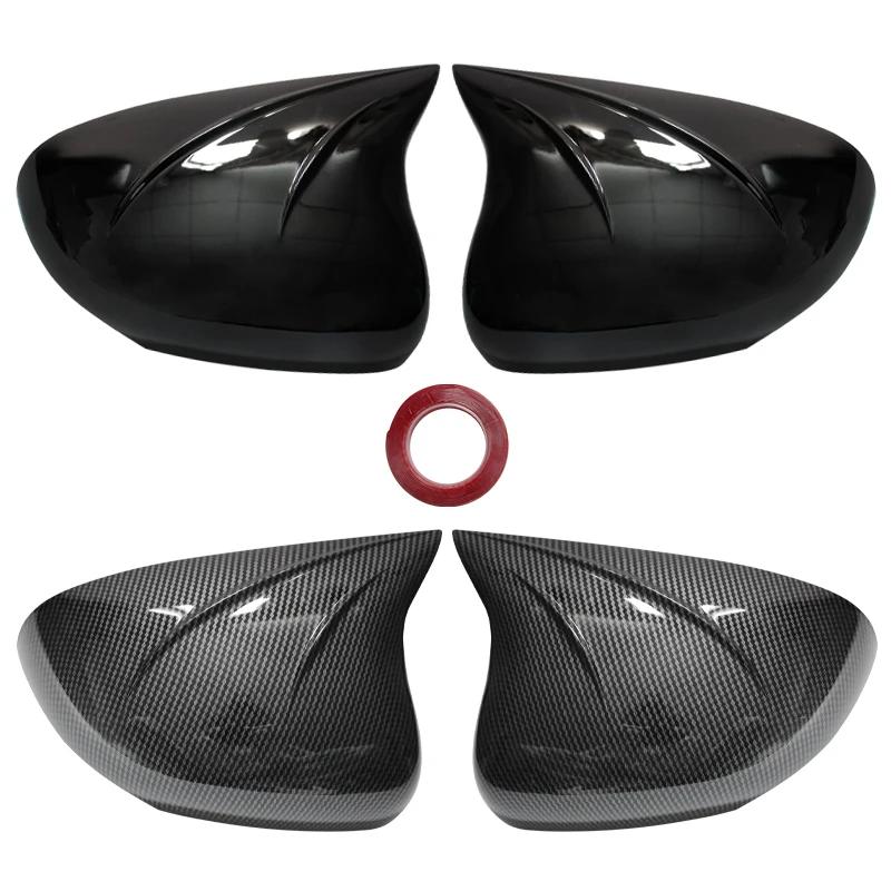 For Mercedes A-Class A180 2019-2025 Carbon Fiber Look Side Mirror Cover ABS Carbon Fiber Look Car Exterior Accessories