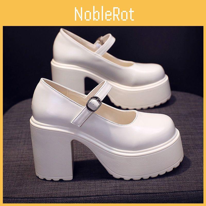 Retro Mary Jane Flats With Low Top Pu Material And Rubber Sole For Women