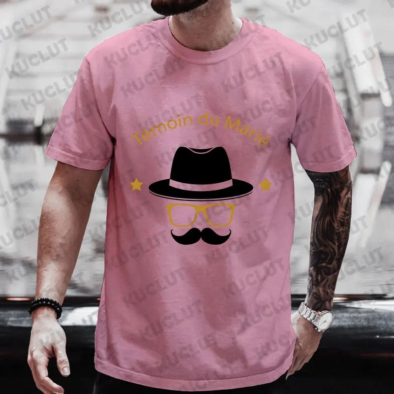 French Men Single Farewell Bachelor Stagparty Tees Future Team Groom Squad Evg Tops Groomsman Wedding Party T Shirt Short Sleeve