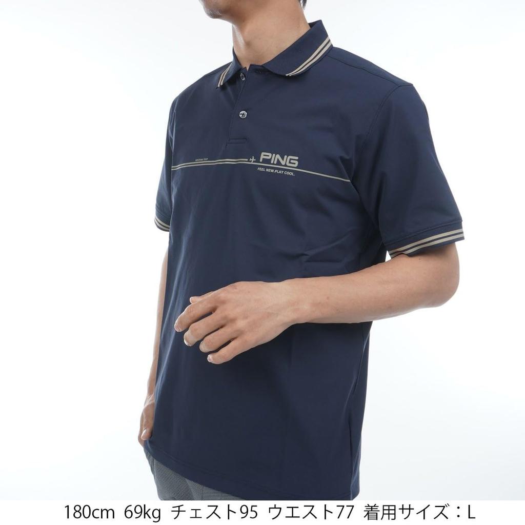 Ping Apparel Herren Kurzarm-Poloshirt (Feuchtigkeitsableitend, Schnelltrocknend) / Golf / 621-5160301 120_Navy L