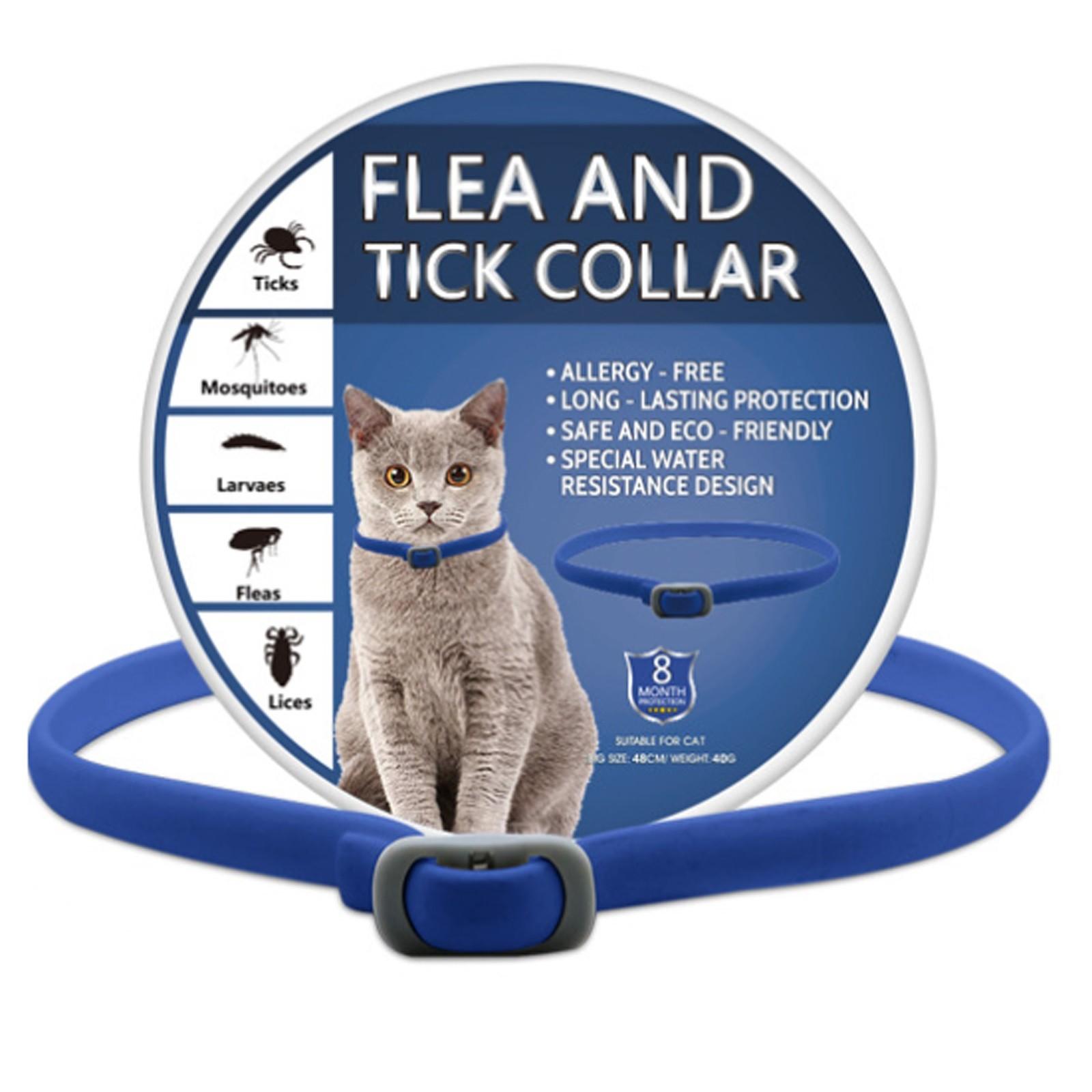 

Ошейник от клещей Ошейник от блох для кошек Эффективно защищает от кожной аллергии Мягкий и удобный Регулируемый и водонепроницаемый Подходит для всех кошек One Size