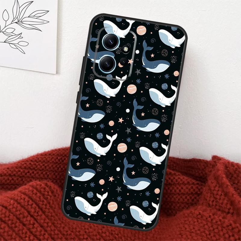 Baby Whale Case For Xiaomi Redmi Note 14 13 10 11 12 15 Pro Plus Cover For Redmi 15 14C 12C 10C 13C 15C