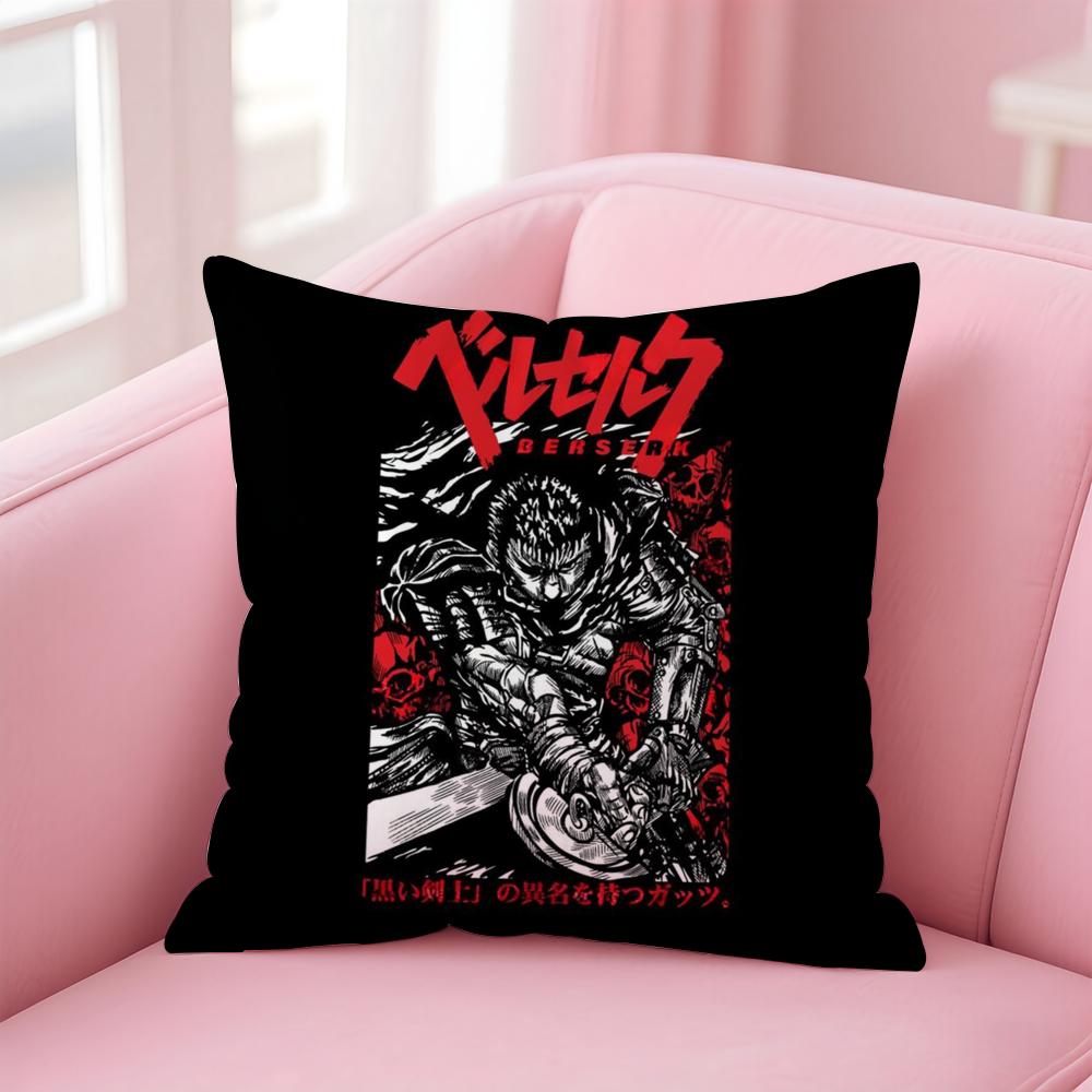 Cool B-BerserkS Cushion Cover Home & Car Multi-Scene Pillow Cover - Reversible, Soft & Durable for Daily Use