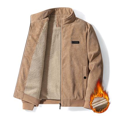 Winter Coat Men's Fleece Thickened Fashion Stand-up Collar Lamb Fleece Casual Men's Jacket Winter Wear