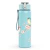 1PC Two Little Birds Branch Floral Print 750ml Color Plastic Sports Water Bottle Leakproof Flip Straw Lid Suitable for Sports Office Home Use