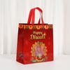 12/30pcs Happy Diwali Tote Bags Non Woven Reusable Goodie Bags for Gifts Classroom and Events