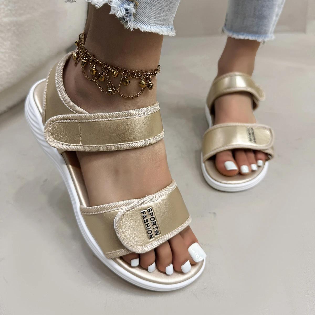 Summer Sandals Travel Women Shoes Sandal Sole Sandal Ladies Outdoor Beach Slippers Platform Sandals for Women 36