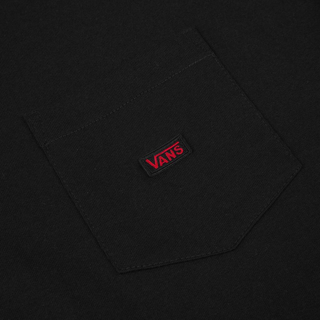 Vans Solid Color Casual Long Sleeve T-Shirt Men Tops Black VN0A54MRBLK
