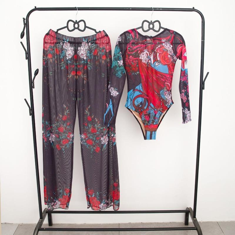 One-piece swimsuit women's two-piece set new swimsuit sun protection