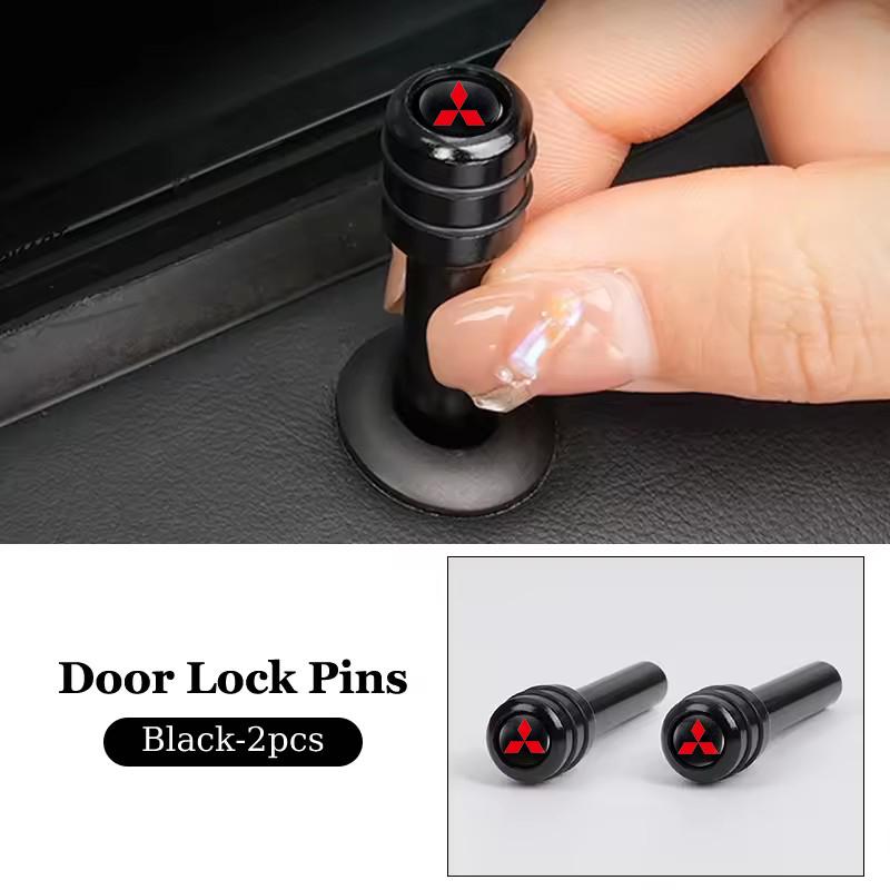 2/4pcs Aluminum Alloy Car Door Lock Pin Styling for Mitsubishi Mirage Lancer 9 10 ASX L200 Colt Pajero Outlander Eclipse