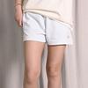 New Converse Patch Realaxed Casual Shorts Women's Light Gray Blue 10024778-A01