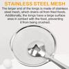 Stainless Steel Multifunctional Mesh Strainer Spoon Clip Oil Filter Colander Heat Resistant Kitchen Utensil Fried Food Salad BBQ Serving Long Handle