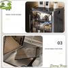 Dustproof Desktop Cup Storage Rack Multi Functional Dish Rack Drain Cup Rack Cabinet Stackable Tea Set Storage Box Bathroom