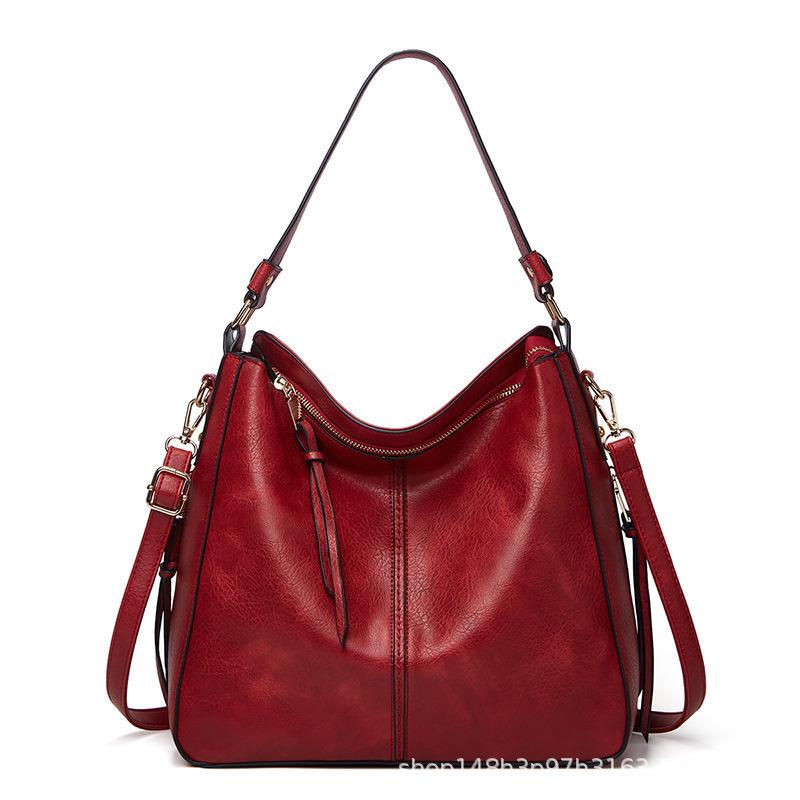 2022 Women's PU Handbag Set: European & American Style Crossbody and Shoulder Bag Trio