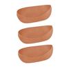 Set of 3 Grooved Felt Window Box Basket Liners Enhances Aeration Plant Container Inserts for Porch Decors Gardening