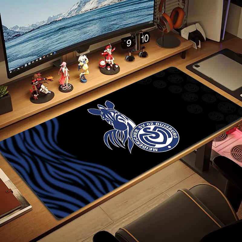 Tappetino Mouse Msv Duisburg Grande Cuscino Tavolo da Gioco Antiscivolo Laptop Tablet Mousepad Grande Tappetino XXL Mini PC Playmat Con bordo bloccato_xia