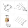Lightweight BBQ Skewer Set Detachable Barbecue Fork Holder Practical Food Grill  Rack  Chicken