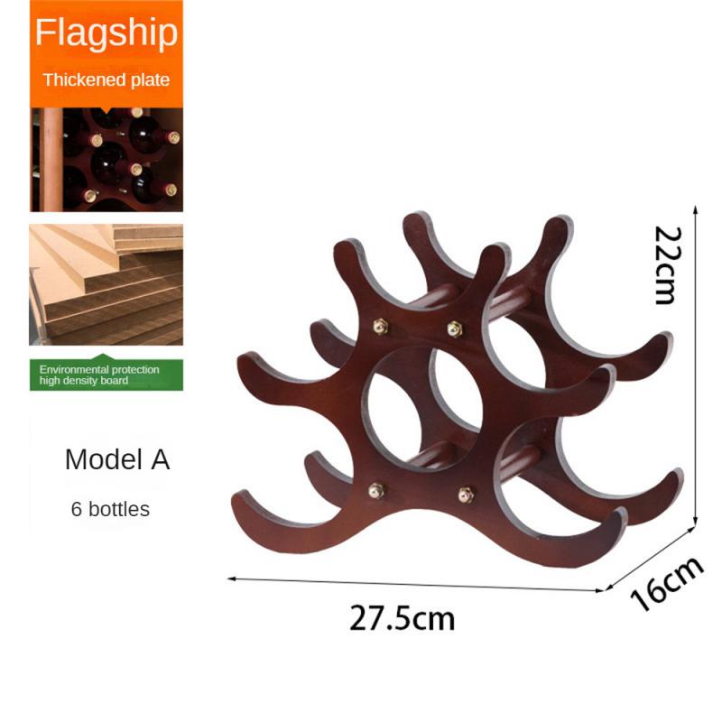 Dřevěný stojan na víno, držáky na víno, kuchyňský sestavený stojan na víno, organizér, barový úložný prostor, barová skříňka na víno, stojan na lahve vína