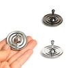 Wassertropfenform Metallkreisel Silber Handkreisel Fingerspitzen Kleiner Zyklon Kreisel Antistress Fidget Spielzeug Erwachsene Geschenke