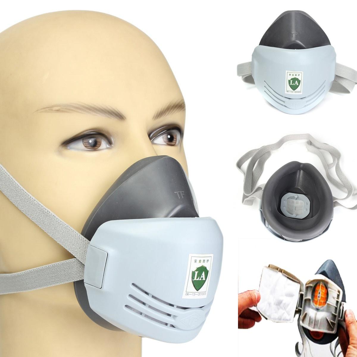 MOUMOUTEN Masque Respiratoire Anti-poussière En Caoutchouc Souple Pour